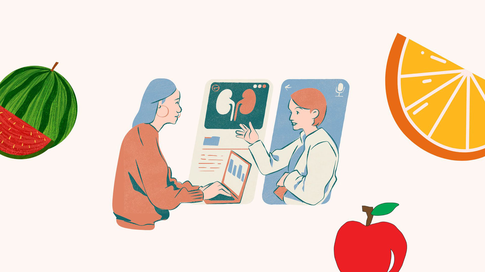 Choosing the right type of fruit will help people with kidney stones supplement vitamins and prevent the formation of hard crystals. Graphic photo: Han Nghien