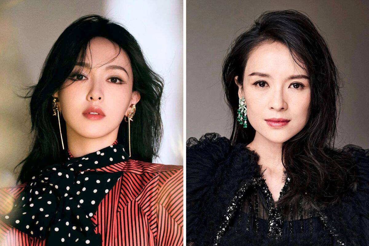 8X beauty Tang Yan and "top actress" Zhang Ziyi. Photo: Xinhua