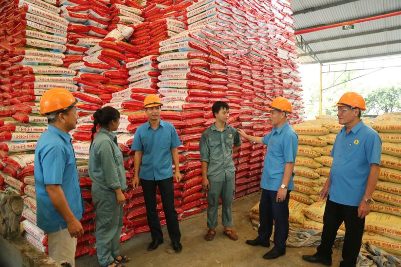 The Trade Union of Apatit Vietnam Co., Ltd. has 1,924 union members, with an average income of about 17.7 million VND/person/month. Photo: Kim Tuyen