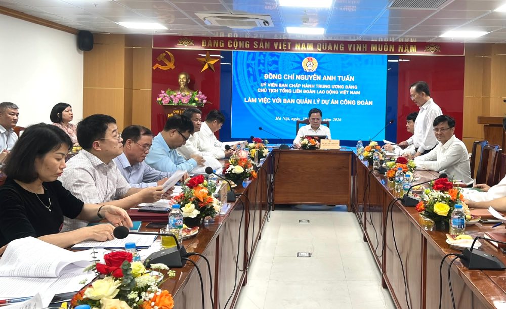 Quang cảnh buổi làm việc. Ảnh: Phương Anh 