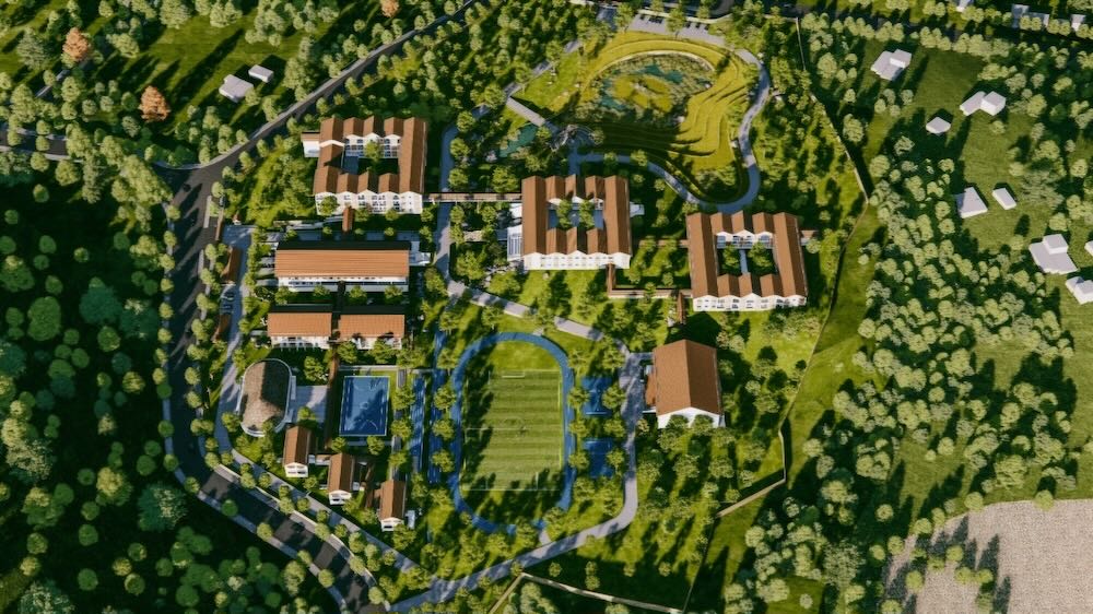 Building boarding schools for thousands of students in the highlands of Hue City. Photo: Quang An