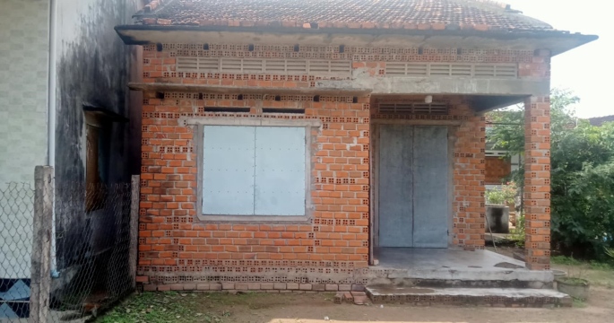 Căn nhà thô anh Cò đang ở. Ảnh: Nhân vật cung cấp