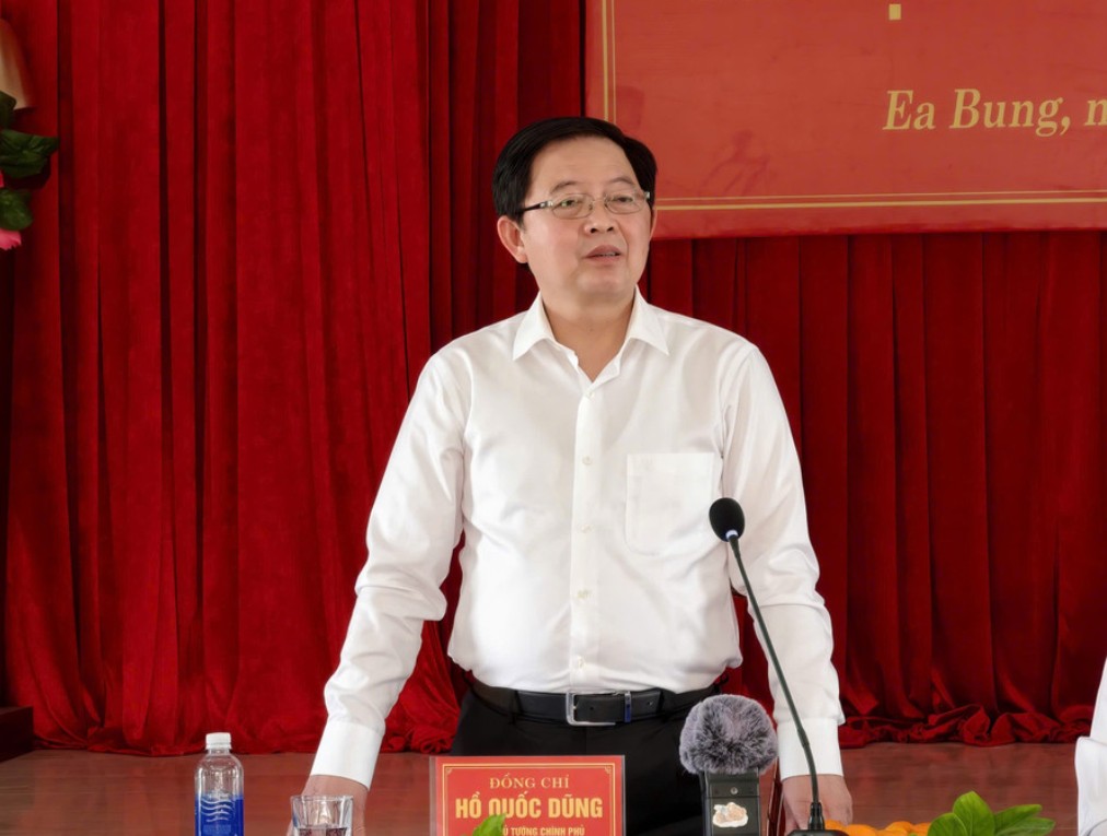 Deputy Prime Minister Ho Quoc Dung requests the development of high-tech agriculture to change the socio-economic face in the Dak Lak border region. Photo: The Hung