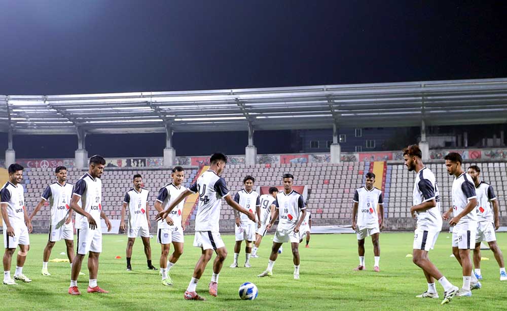 The Bangladesh national team arrived in Hanoi 5 days before the Vietnam national team match. Photo: Bangladesh Football Federation