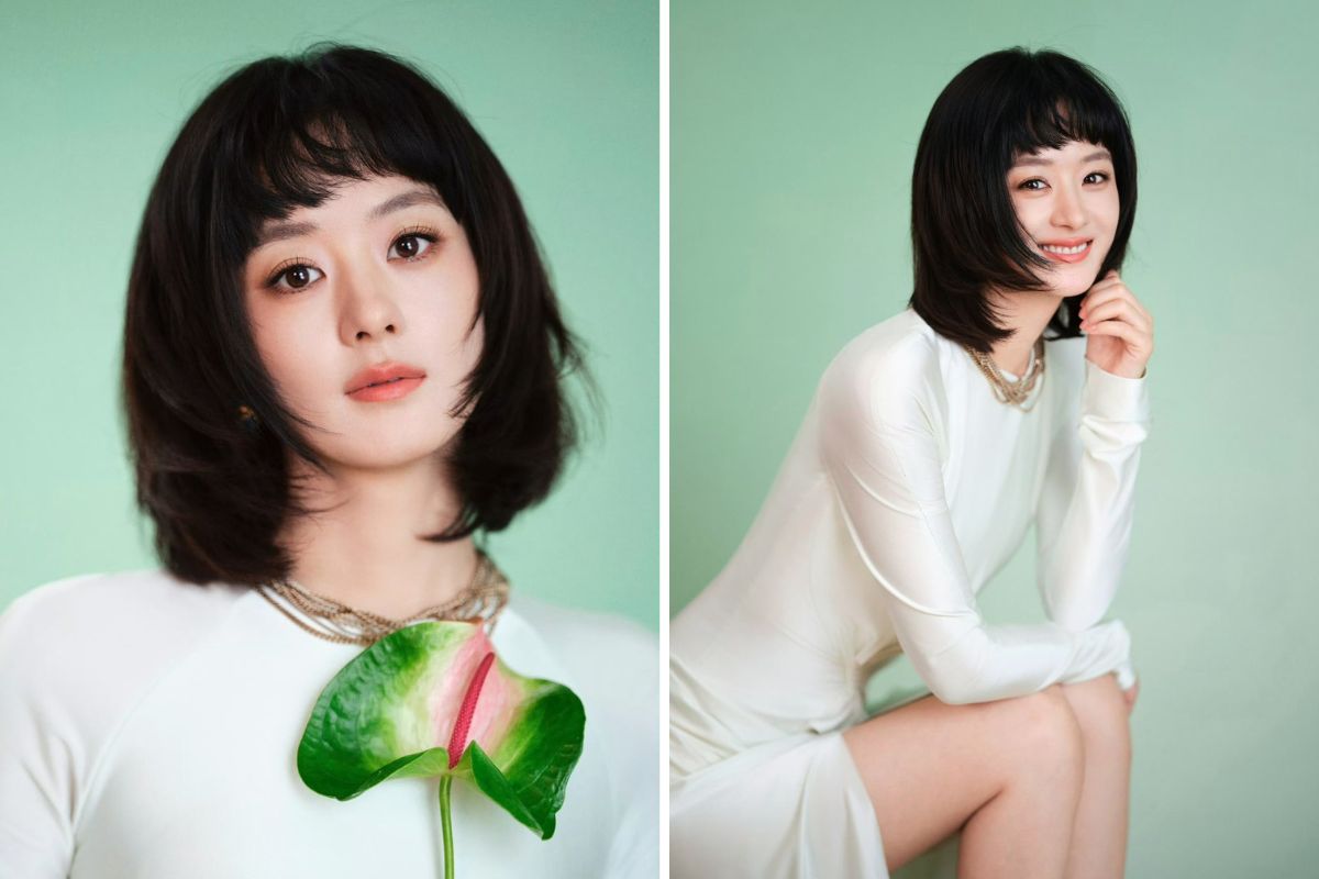 Zhao Liying causes a fever with her new hairstyle. Photo: Xinhua