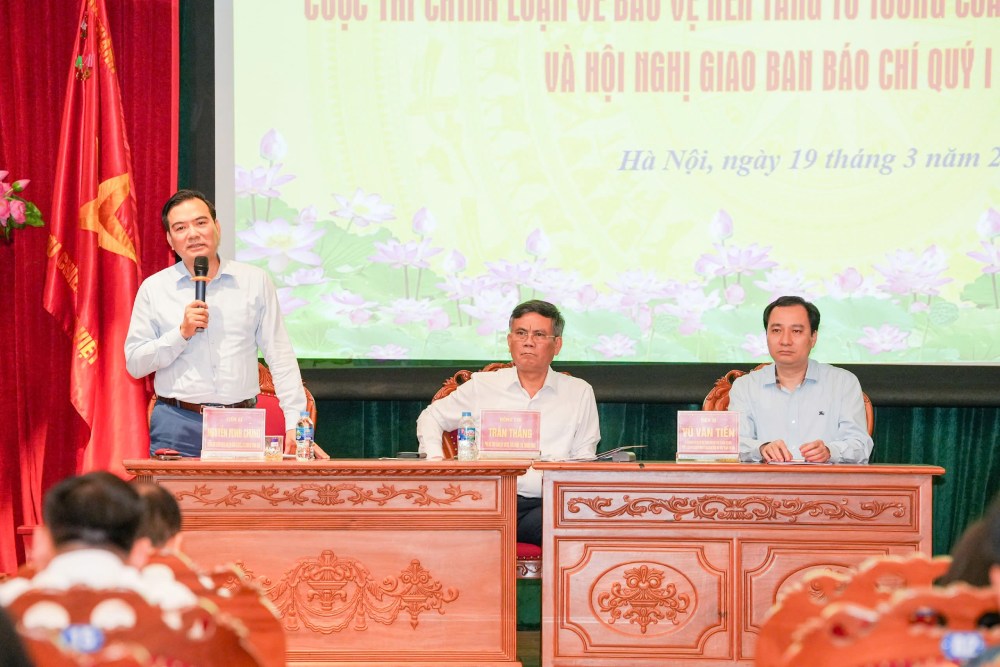 On the afternoon of March 19, the Standing Committee of the Party Committee of the Fatherland Front and central mass organizations coordinated with the Standing Committee of the Central Committee of the Vietnam Fatherland Front to organize a press conference for the first quarter of 2026. Photo: Huu Chanh