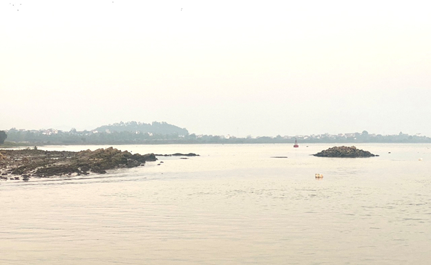 Natural rocky beach km 06+00 right bank of Thuong River. Photo: Bac Ninh Provincial Police
