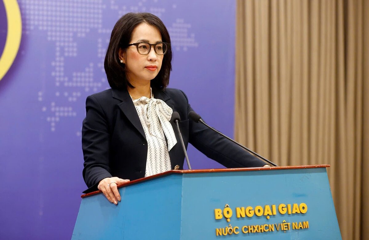 팜투항 외무부 대변인. 사진: 외무부