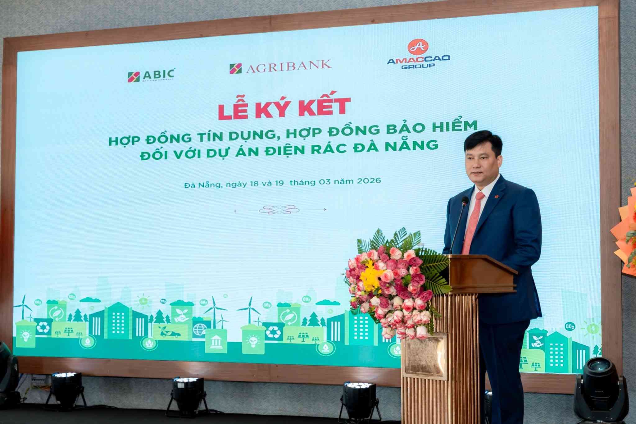 Ông Phạm Toàn Vượng - Tổng Giám đốc Agribank phát biểu tại Lễ ký kết.