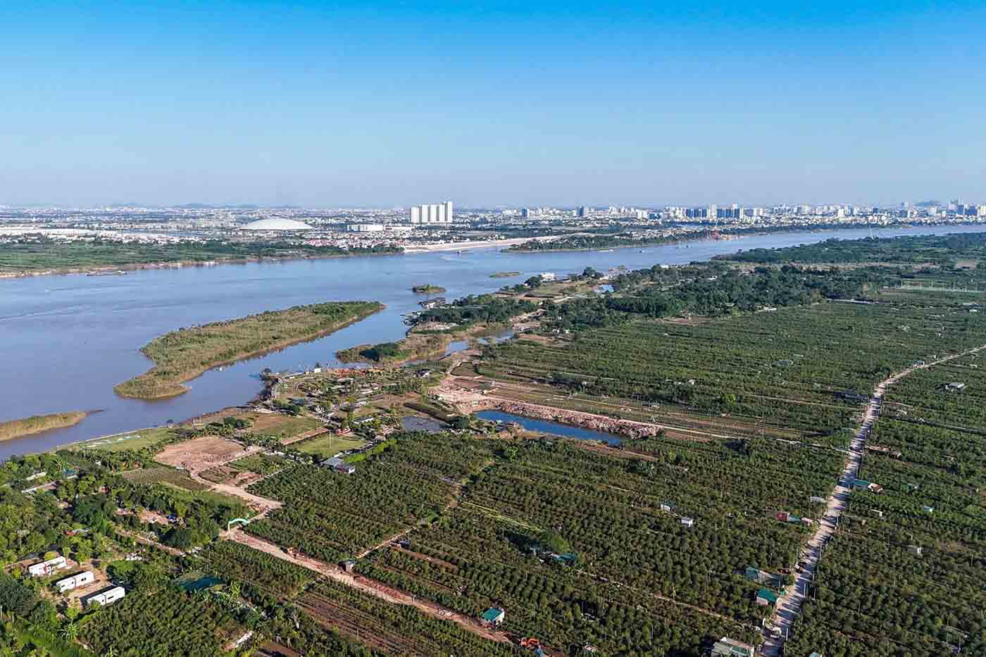 フー・トゥオン区(ハノイ)は、ポンプ場プロジェクトのために農地の資産を迅速に移転するよう世帯に要求しました。写真:ソン・フウ