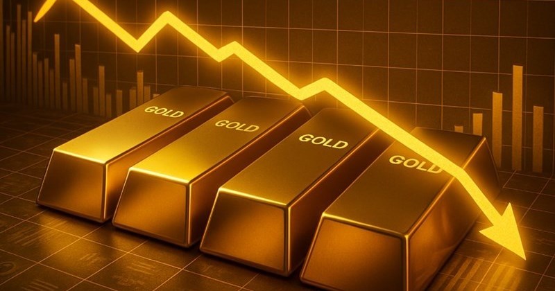 Giá vàng lao dốc, ghi nhận mức giảm mạnh nhất 6 năm