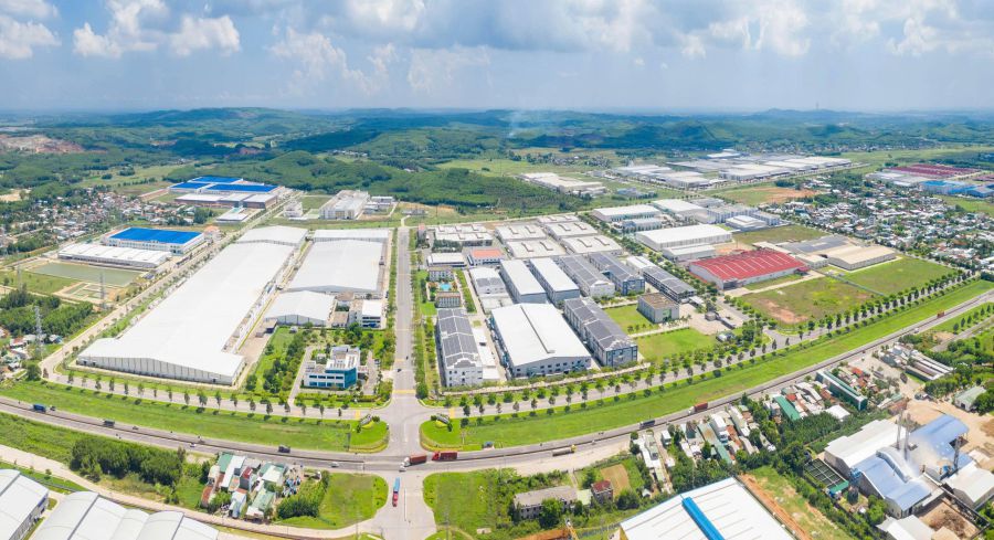 The social housing project at Quang Ngai Trade Union Facilities is invested by Saigon Thuan Phuoc Green Real Estate JSC (Da Nang City), expected to start construction in the second quarter of 2026 in Tho Phong commune, Quang Ngai province, where there is a large industrial park of the province. Photo: VSIP Quang Ngai