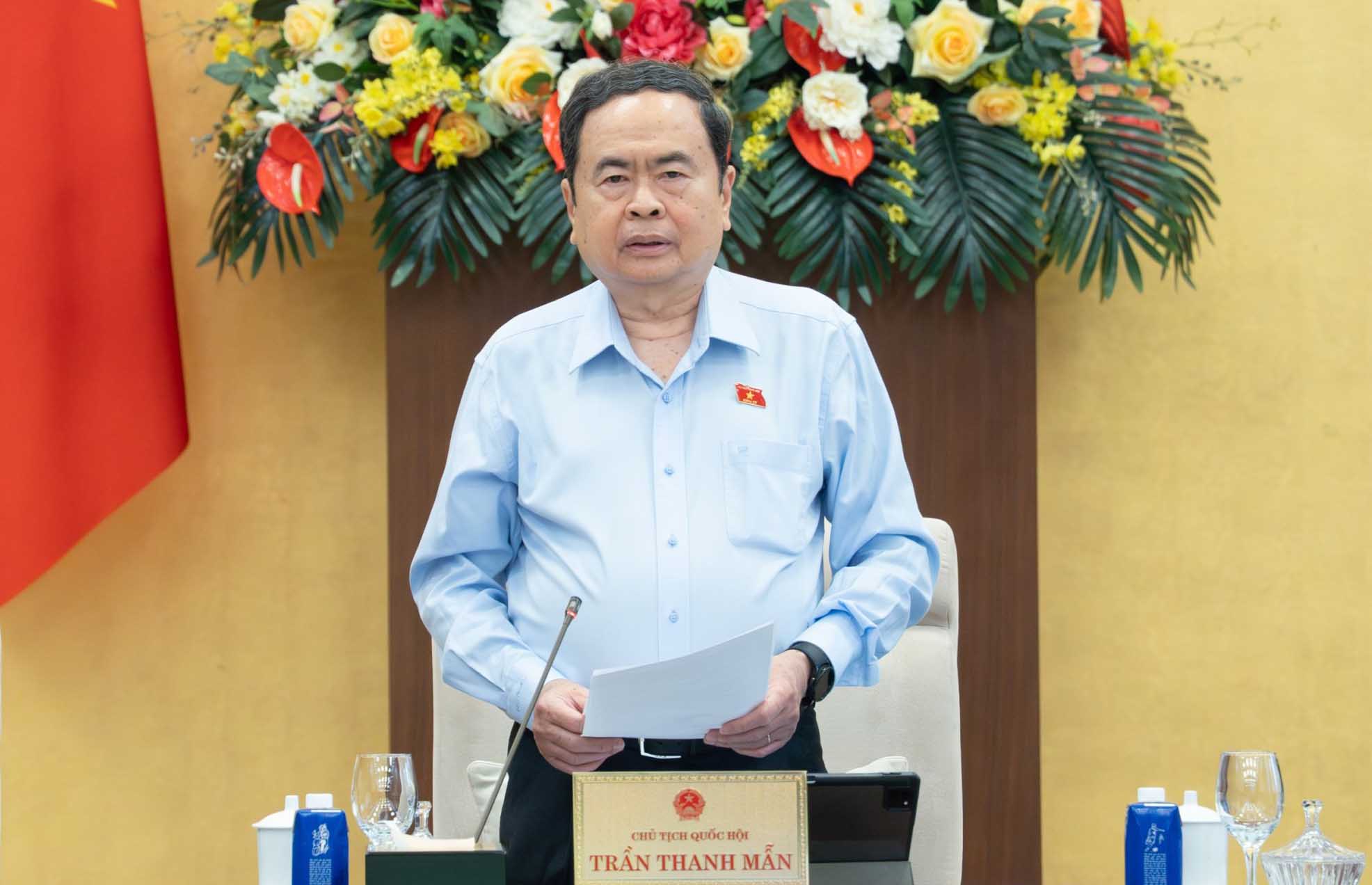 Politburo Member, National Assembly Chairman Tran Thanh Man said that in the First Session, the 16th National Assembly will spend nearly 1 week on personnel work. Photo: Pham Thang.