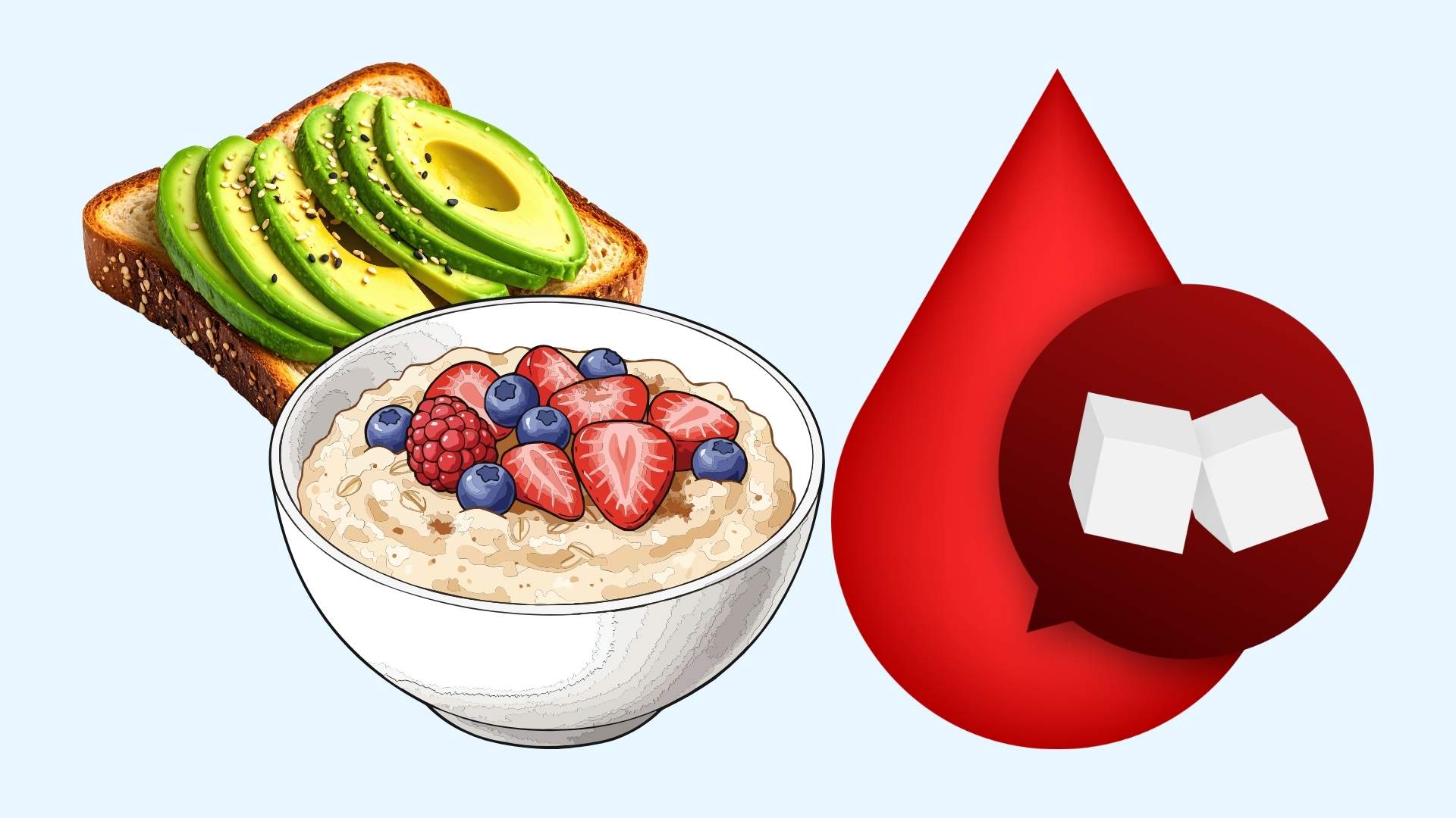 Stable blood sugar thanks to quick breakfast. Graphics: Linh Dan