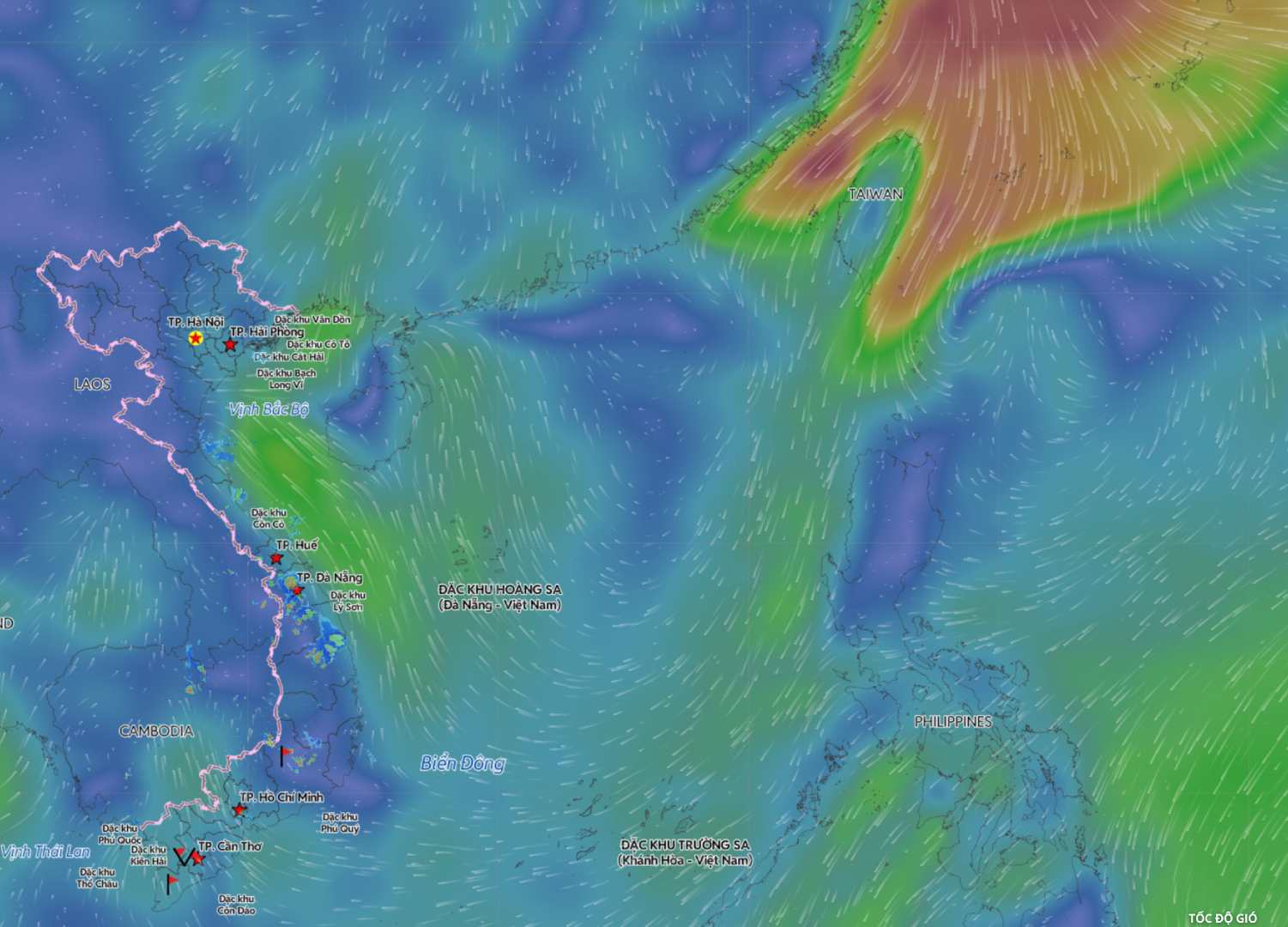 Cold air will affect the weather in the Gulf of Tonkin from night 2. 3. Source: Vietnam Disaster Monitoring System