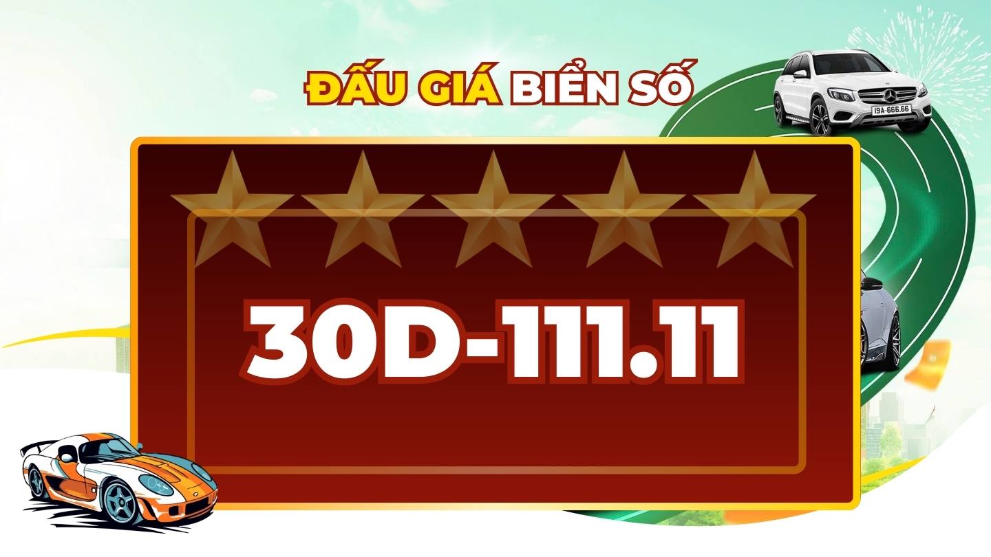 The only five-digit license plate in the car license plate auction on March 2, 2026