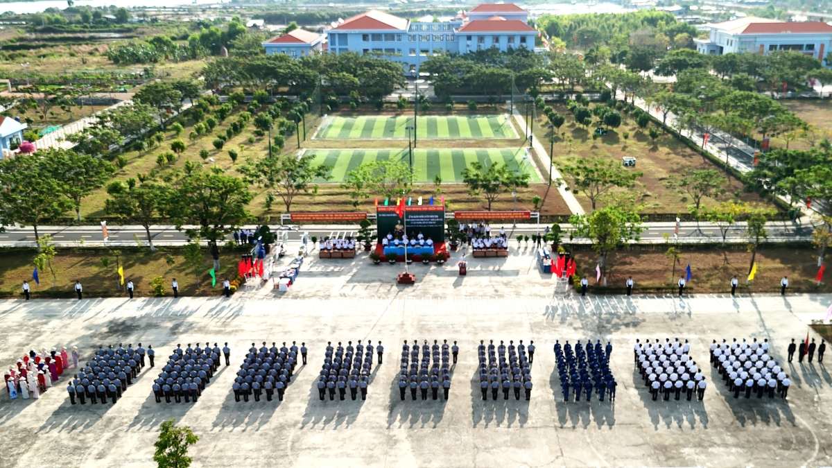 Bộ tư lệnh Vùng Cảnh sát biển 3 ra quân huấn luyện năm 2026. Ảnh: CSB3