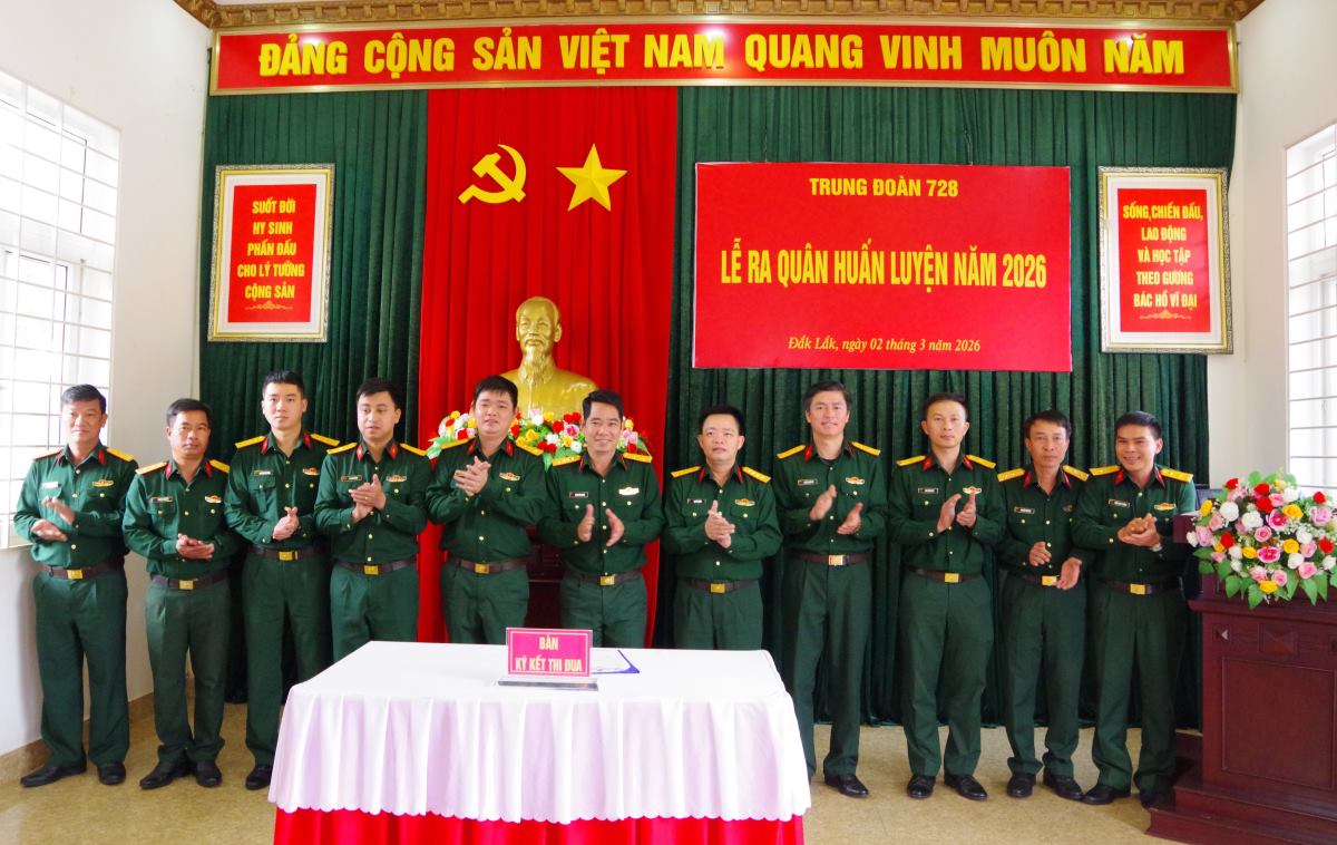 Trung đoàn 728 xây dựng đơn vị mẫu mực, chăm lo đời sống người lao động