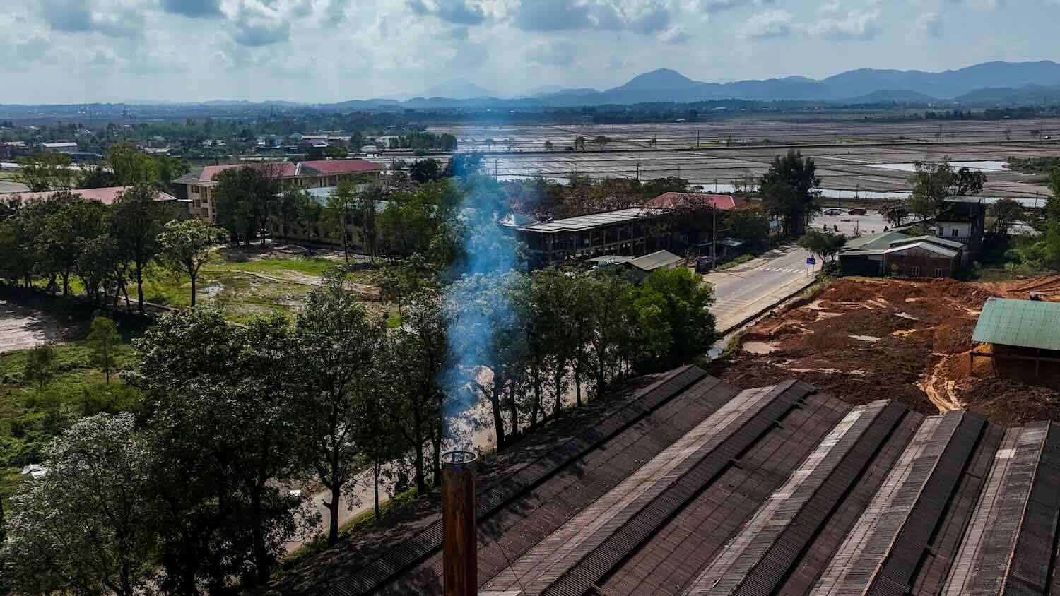 The illegally operating brick factory, causing pollution, has been discontinued after a reflection from Lao Dong Newspaper (photo taken in December 2025). Photo: PV.