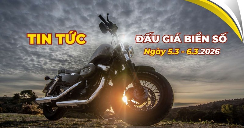 Đấu giá biển số xe máy 29AG-222.22 ngày 5/3