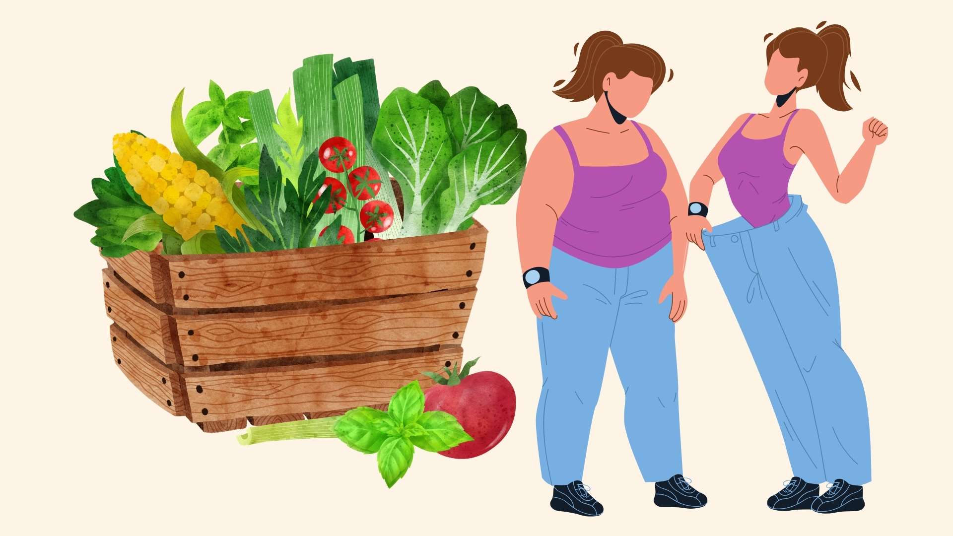Safe weight loss thanks to low-calorie vegetables, easy to find. Graphics: Linh Dan