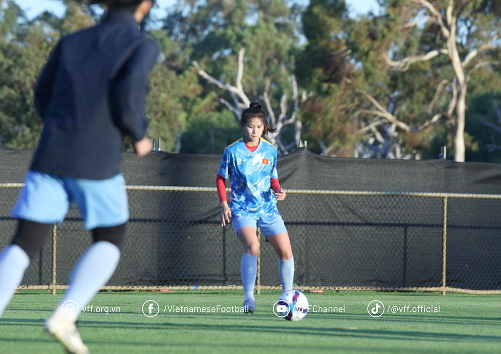Vietnam women's team maintains physical foundation before the opening day of the continental tournament. Photo: VFF