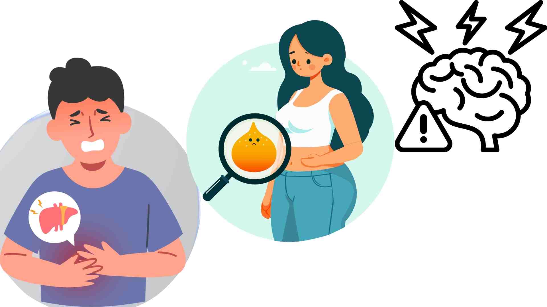 Risk of visceral fat accumulation and liver damage from seemingly good habits. Graphics: Ha May