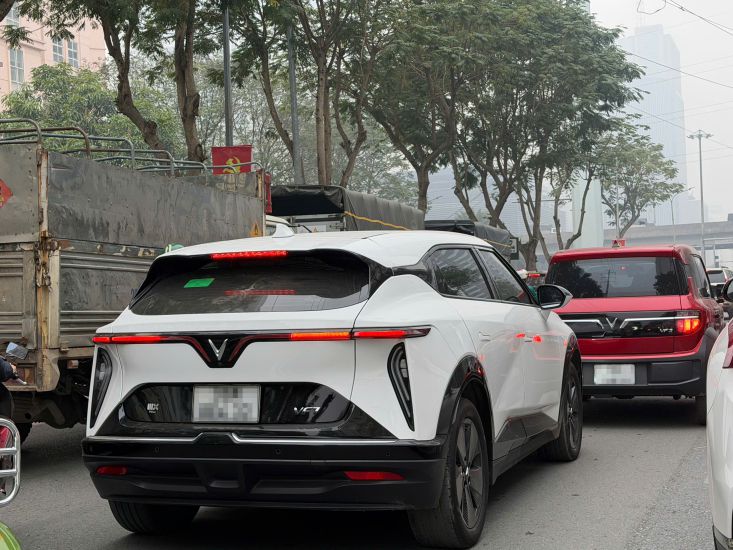 Electric vehicles are appearing more and more on the streets of Vietnam. Photo: Thuy Linh