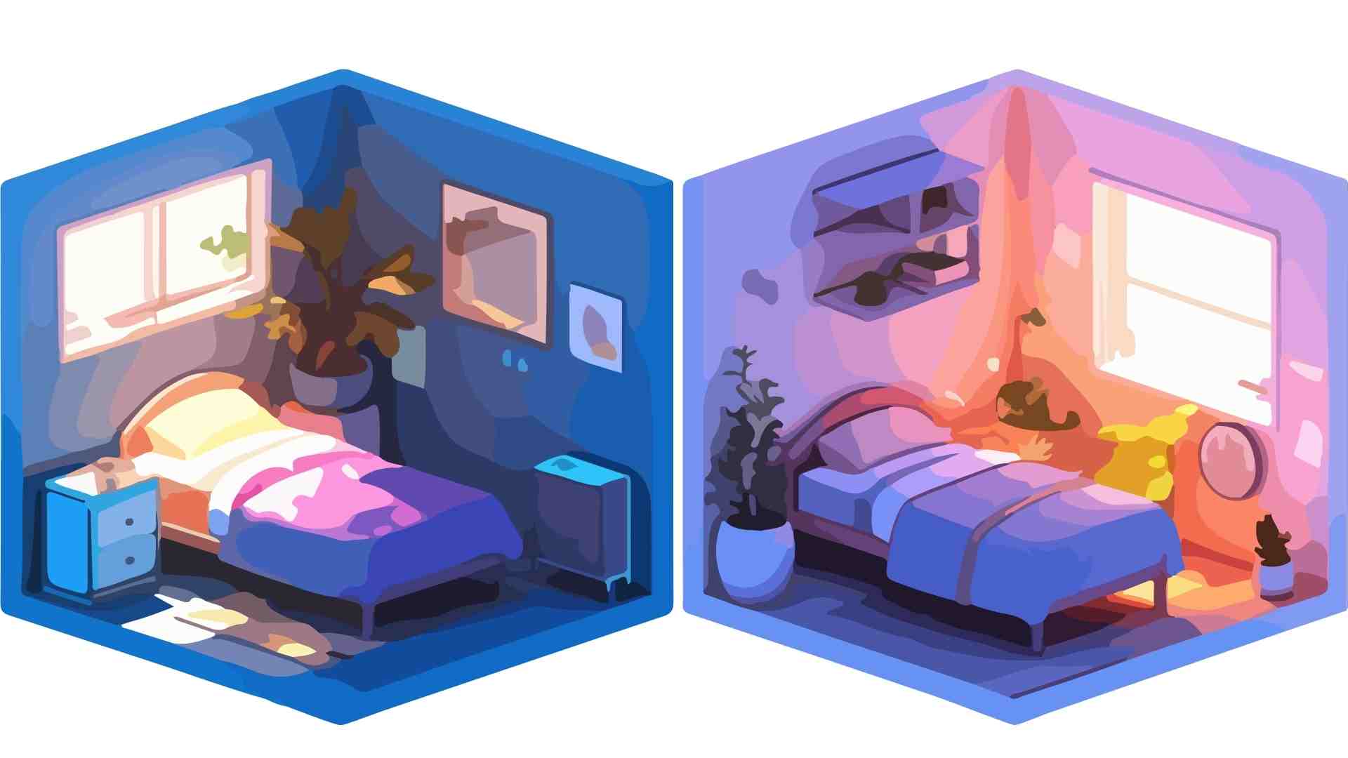 空間を常に快適に保つために、寝室を適切に配置します。グラフィック:ハー・メイ