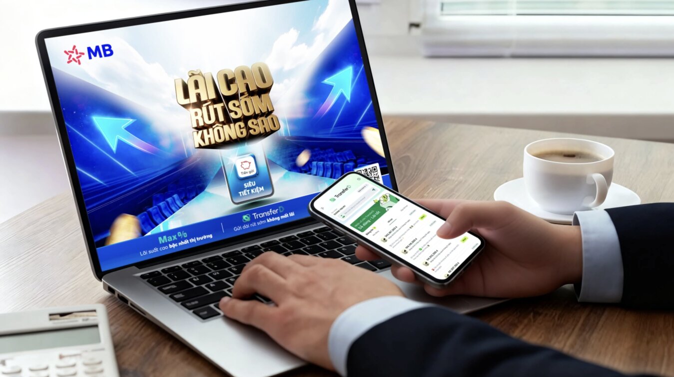 Military Bank (MB) increases savings deposit interest rates to 8.4%/year. Photo: MB