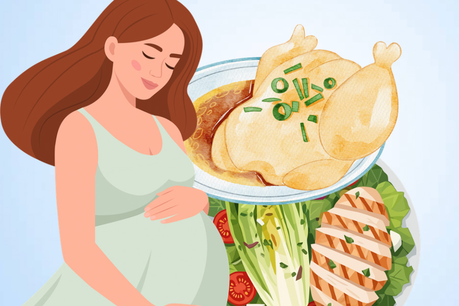 Chicken is a safe and nutritious choice for pregnant women. Graphics: Thien Nhan