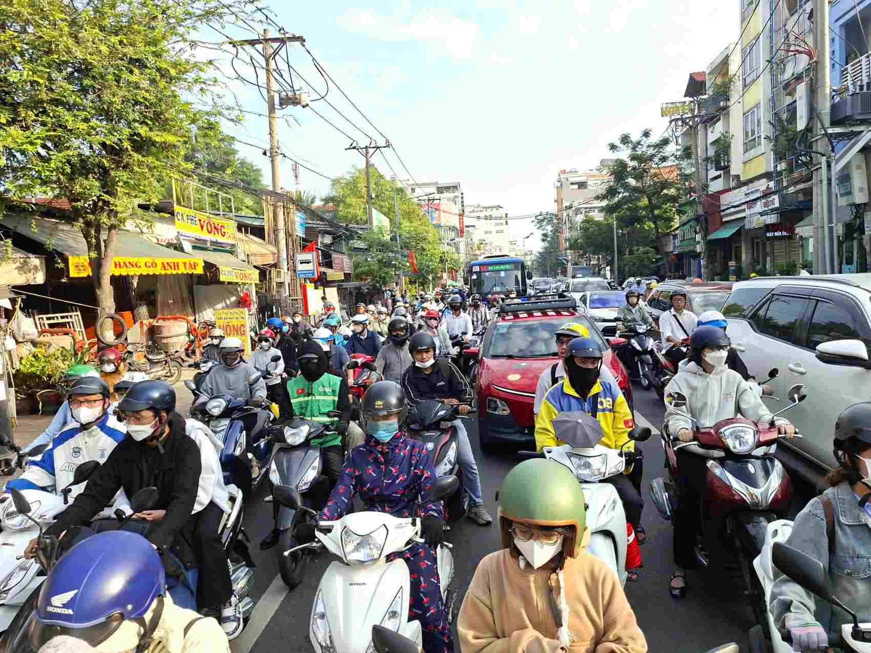 Traffic congestion is one of the bottlenecks that General Secretary To Lam requested Ho Chi Minh City to solve. Photo: Minh Quan