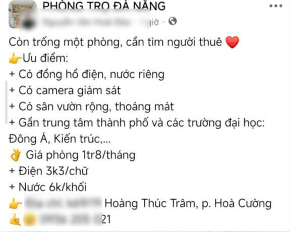Phòng trọ nhà anh Nguyễn Văn Vinh dù gần khu vực các trường đại học nhưng anh Vinh vẫn giữ giá phải chăng. Ảnh: Trần Thi