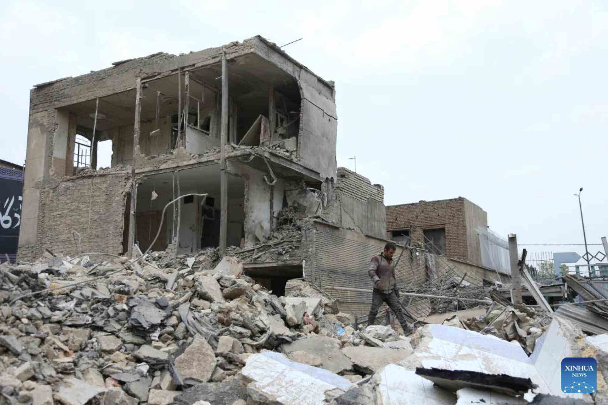 An area in Tehran, Iran after an airstrike by the US and Israel. Photo: Xinhua