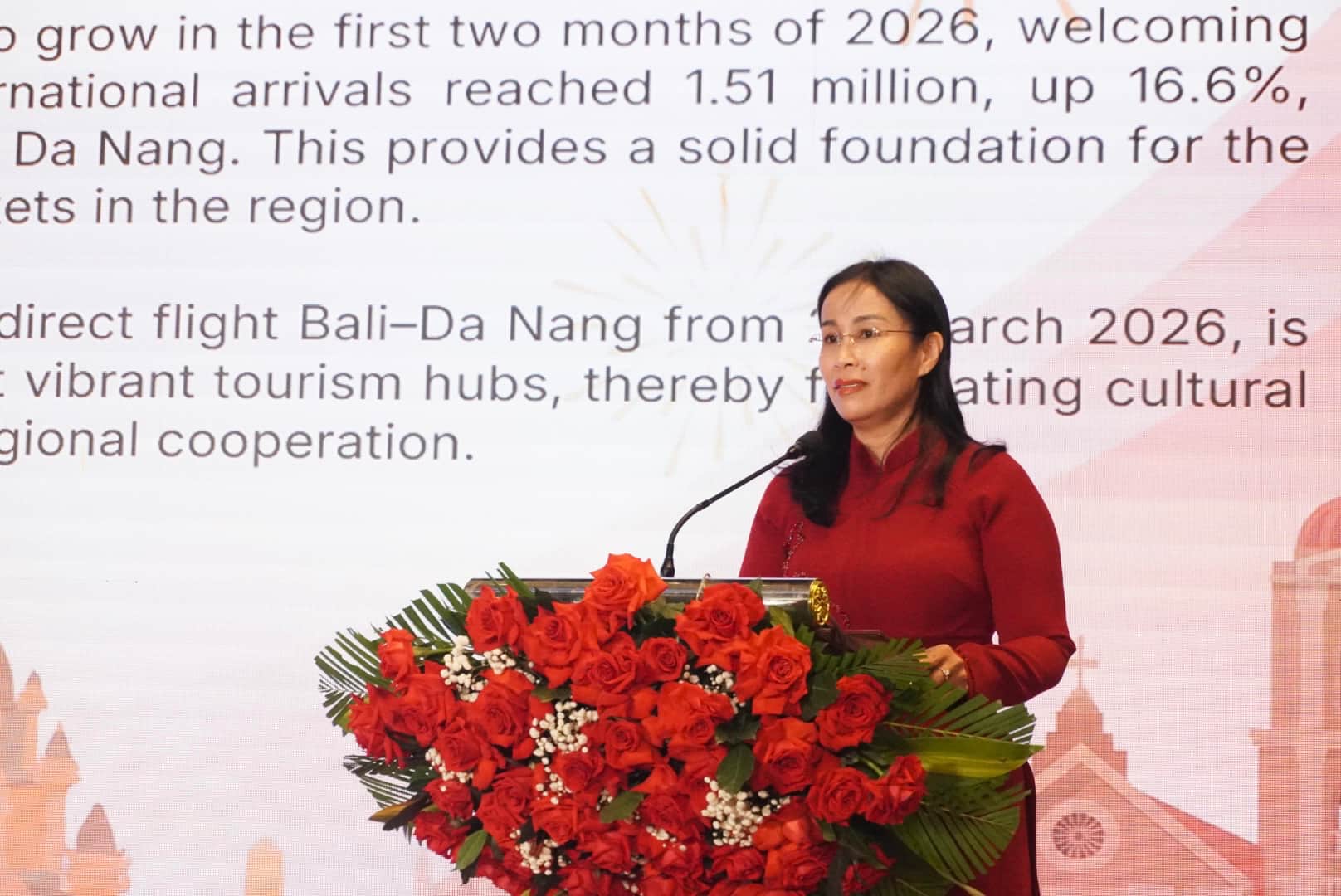 Bà Nguyễn Thị Anh Thi - Phó Chủ tịch UBND TP Đà Nẵng phát biểu tại chương trình. Ảnh: Trần Thi