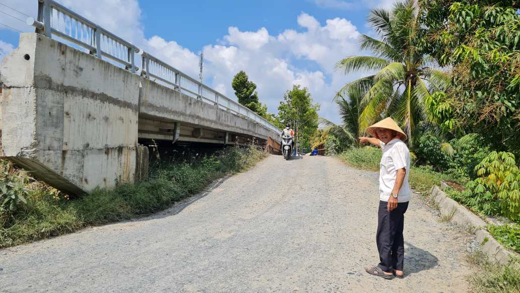 Ninh Quoi - Ngan Dua road is still not finished, people are upset. Photo: Nhat Ho.