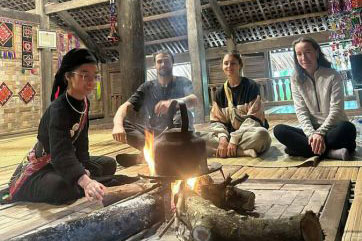 International visitors experience local life in Thai Hai village, Thai Nguyen. Photo: Thuy An