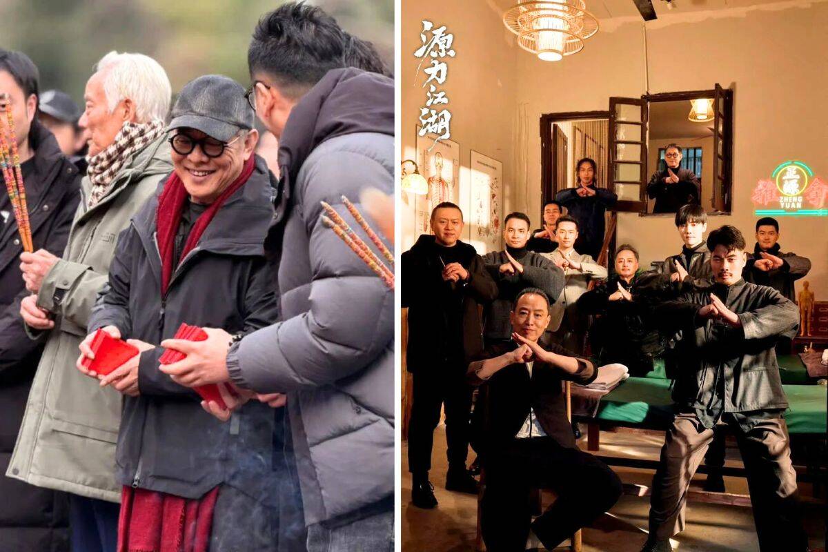 Lý Liên Kiệt đóng phim ngắn “Nguyên lục giang hồ“. Ảnh: Xinhua