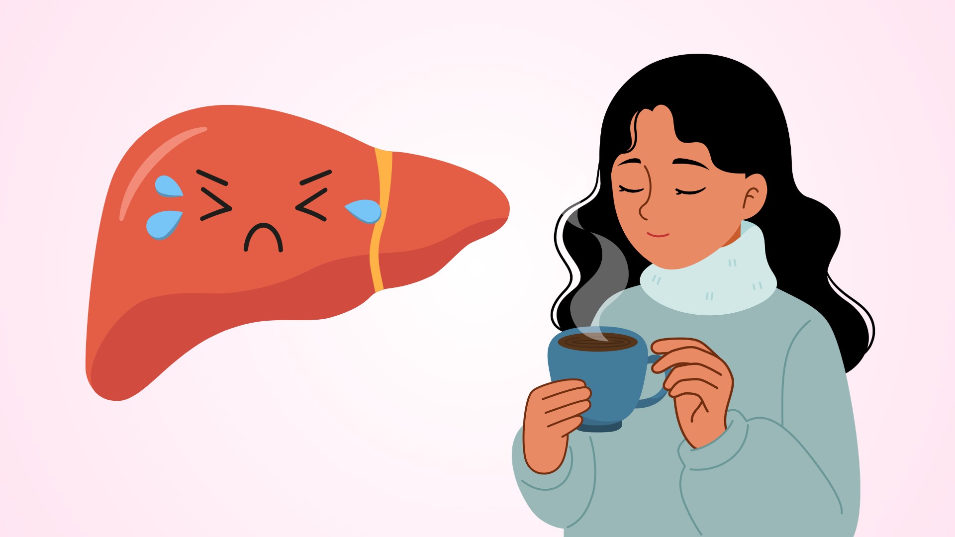 The habit of using coffee is harmful to the liver, many people have it.