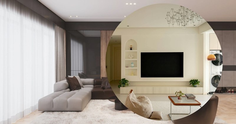 Thiết kế phòng khách đẹp mắt với nhiều phong cách