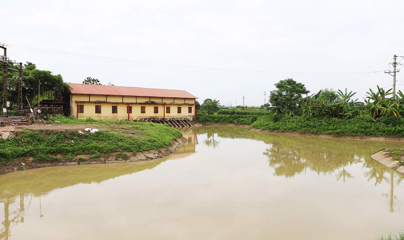 Cam Bao pumping station, Xuan Cam commune, Bac Ninh province today. Photo: Nguyen Mien