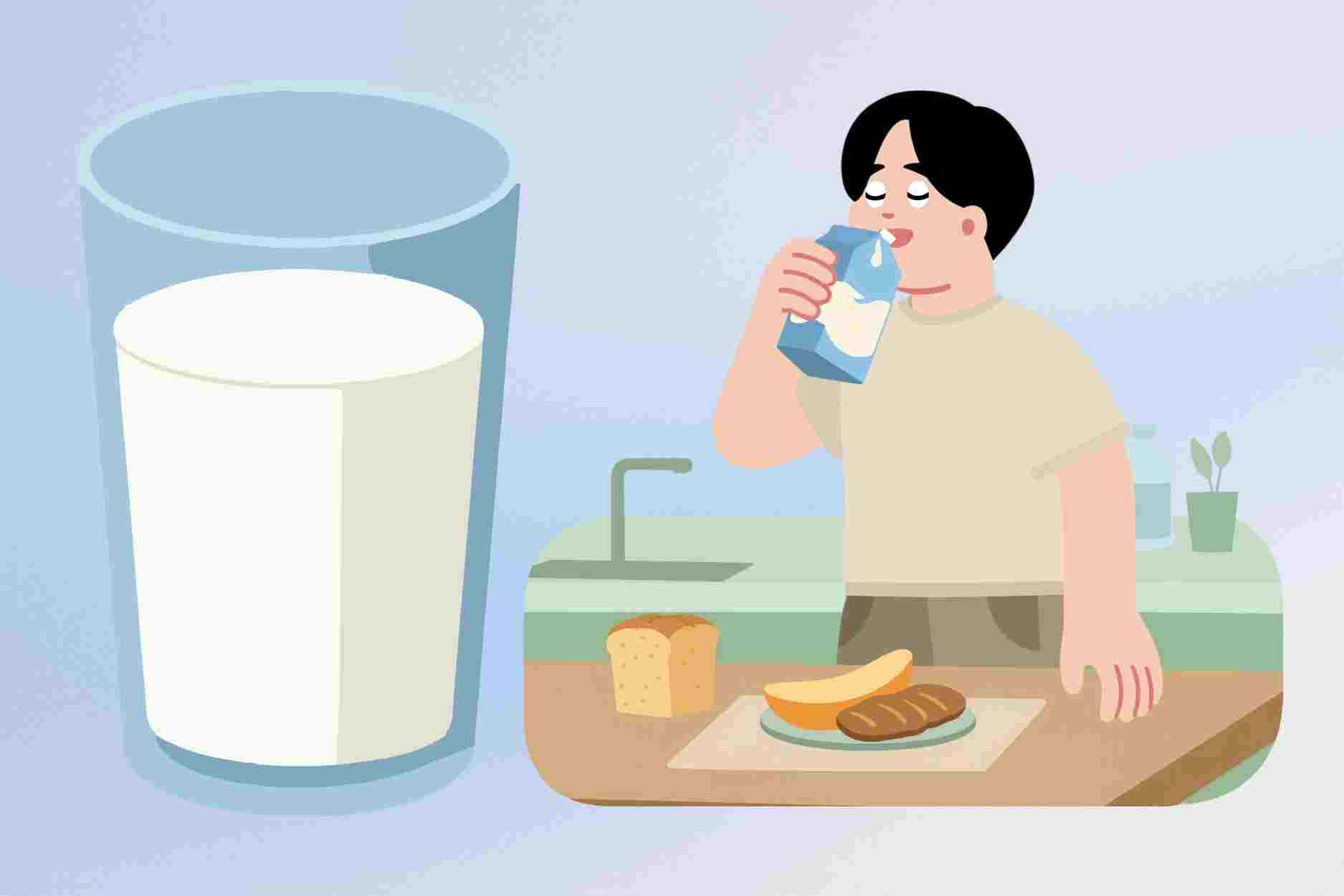 Milk is very good but these people should not drink it in the morning