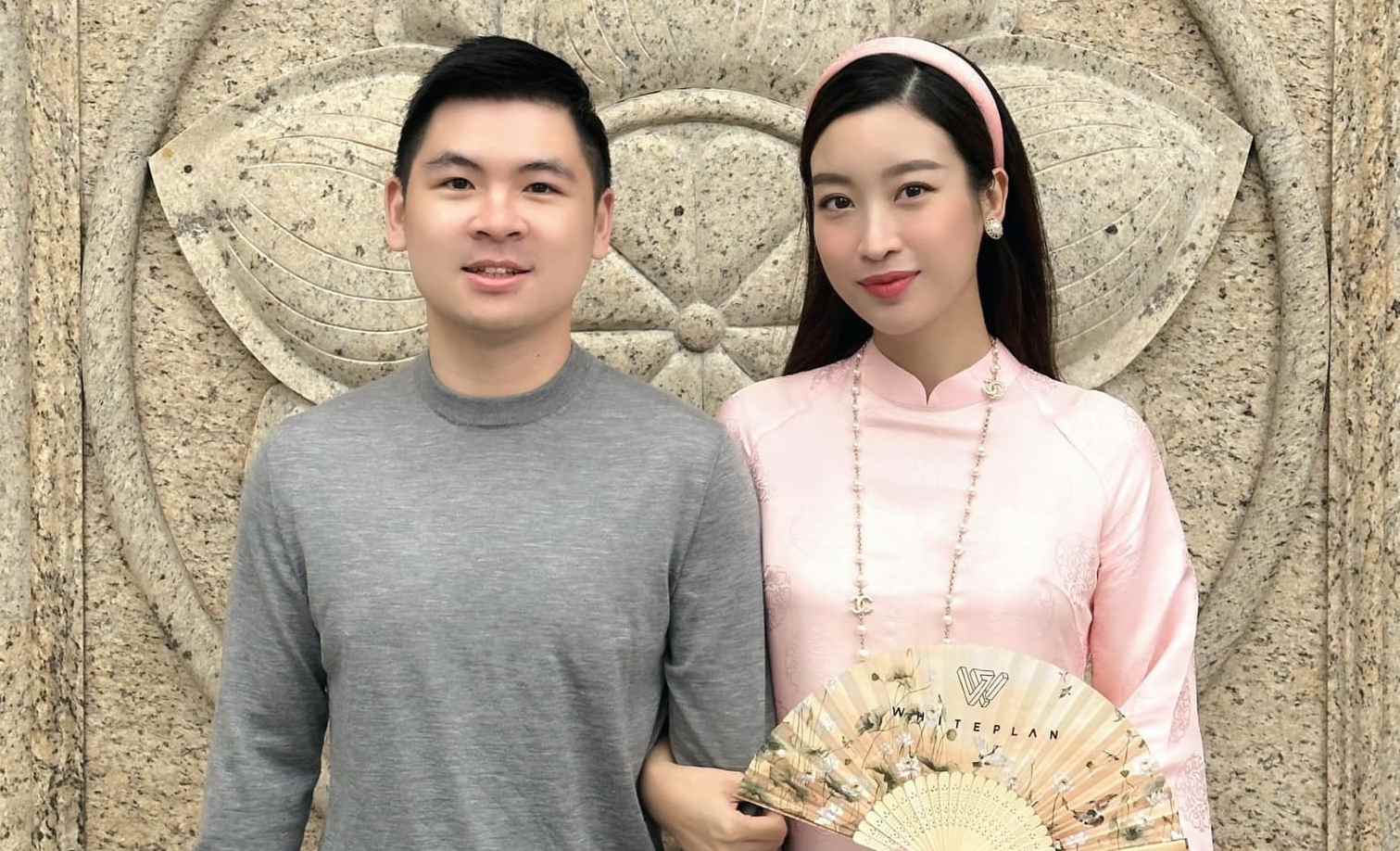 Miss Do My Linh and her husband. Photo: NVCC