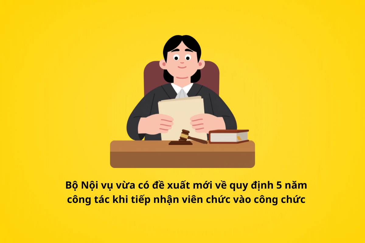 Proposal for cases of receiving civil servants who do not have to meet 5 years of service