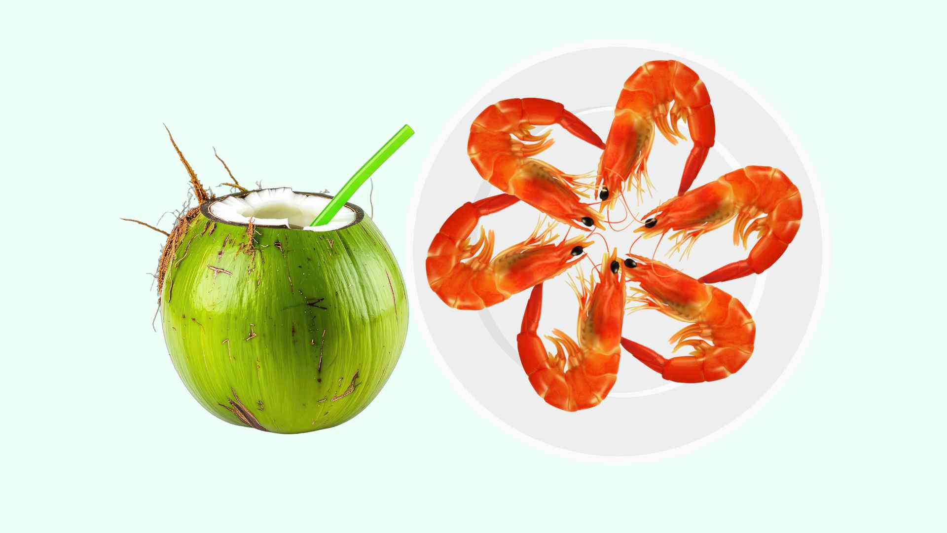 Camarones al vapor con agua de coco dulce y fragante, el secreto para hacer que el plato sea más atractivo. Foto gráfica: Hoang Loc.