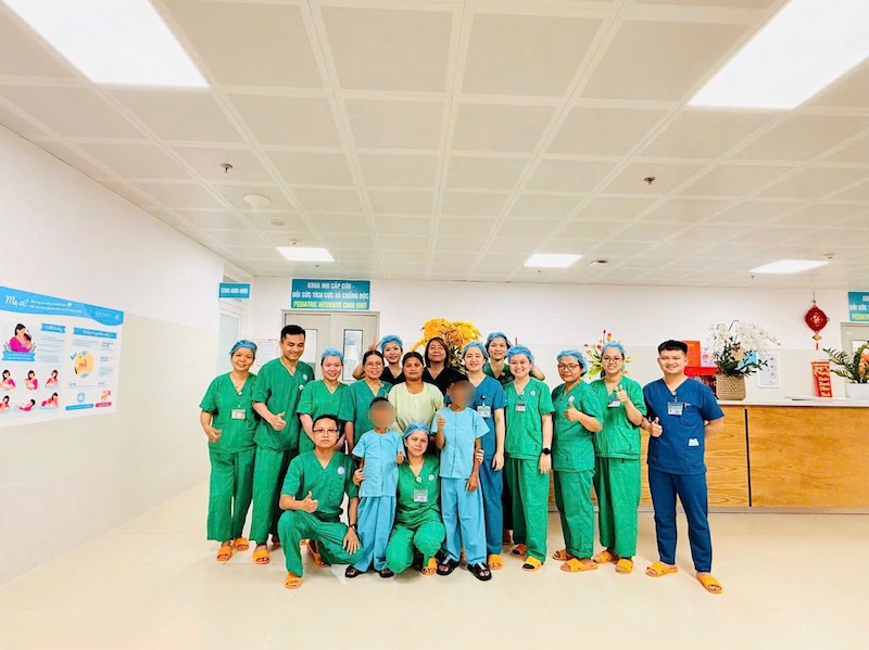 Dos niños con intoxicación por botulinum en Da Nang han recuperado la salud. Foto: Hospital proporcionada