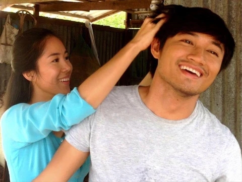 Quy Binh and Le Phuong. Photo: Film crew.