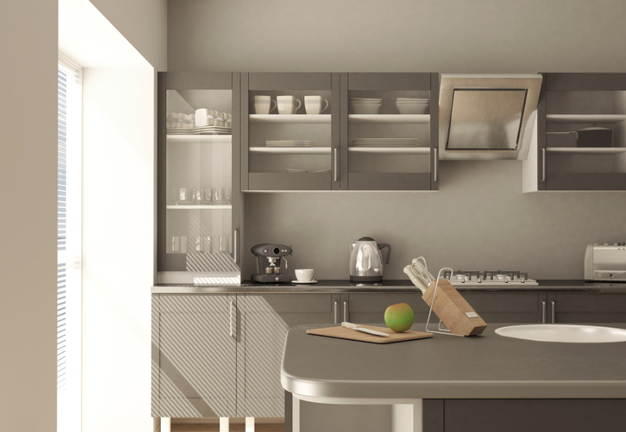 小さなアパートでは、コンパクトで柔軟性があり、美観に富んだキッチンデザインがスペースを最適化するのに役立ちます。写真:トゥイ・ズオン