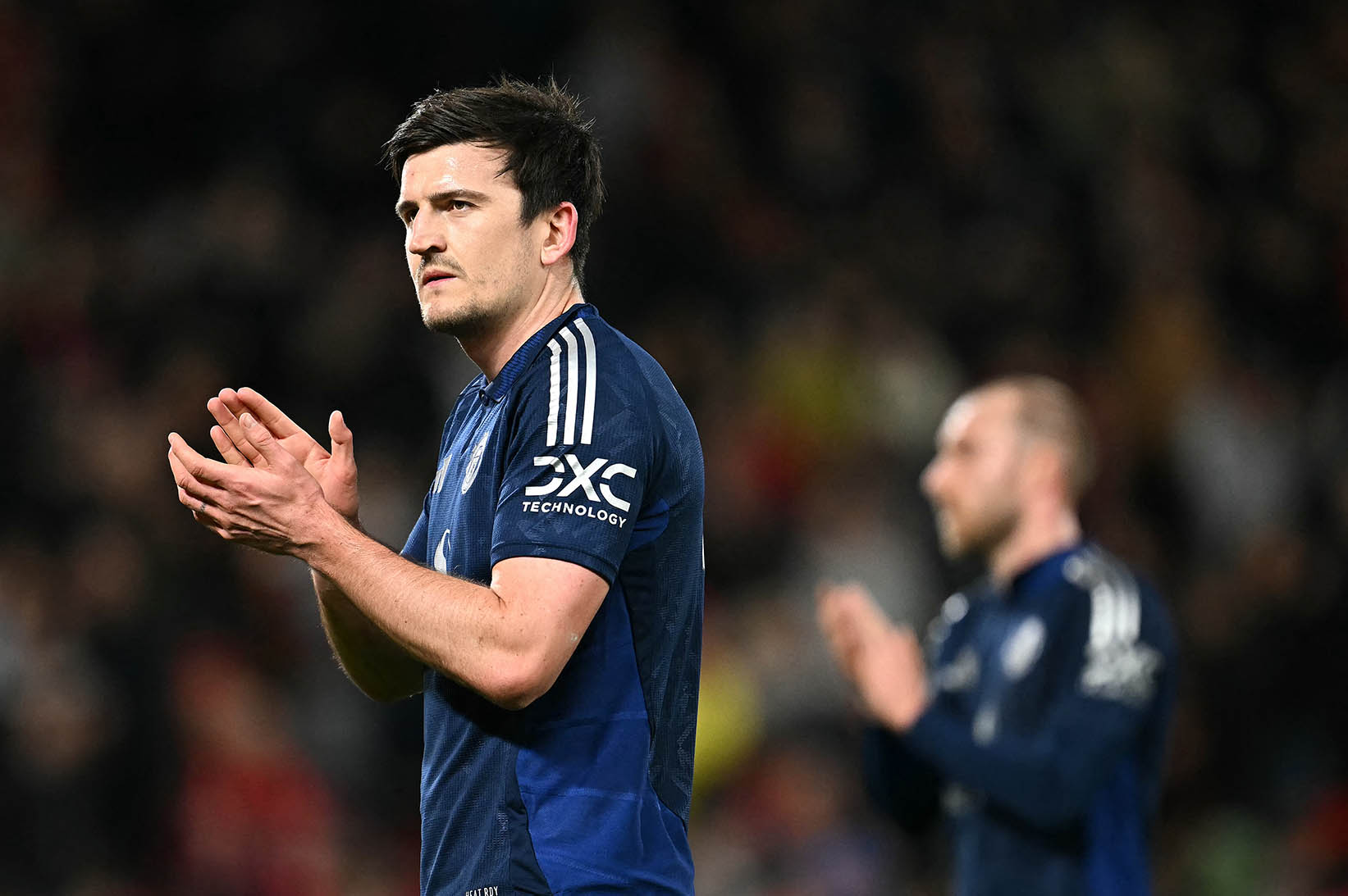 Harry Maguire just received a controversial red card in Man United's draw against Bournemouth.  Photo: AFP