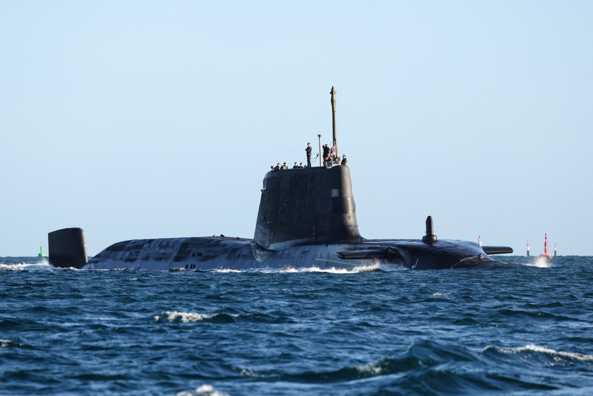 British nuclear submarine HMS Anson. Photo: AFP
